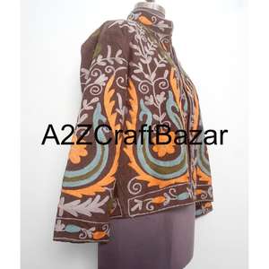 Wholesale Unisex Embroidered Cotrise Jacket Ethnic Short Autumn <b>Coat</b> With Traditional Stylish Outerwear For Girl and <b>Women</b> - Product Image 4