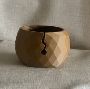 Bol en fil de luxe fait main de qualité en bois massif avec un design merveilleux parfait pour le tricot et le crochet - Product Image 6