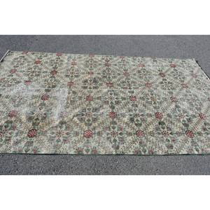 Clásico Beige verde 5,7X9,7 pies lana Aubusson diseño sala de estar alfombra Patchwork rectángulo aparador alfombra látex alfombras turcas - Product Image 3