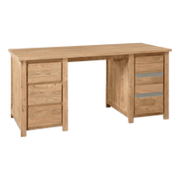 Bureau de jeu en bois de Sheesham massif et écologique, garantie à vie (résistant aux termites) L 160x70x78cm