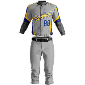 Venta al por mayor uniforme de béisbol 100% poliéster jersey de béisbol venta completa uniforme de béisbol personalizado de moda en blanco para adultos 2025 - Product Image 2
