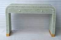 Table console moderne en os incrusté, faite à la main, écologique, avec des artisanat naturel et une qualité supérieure