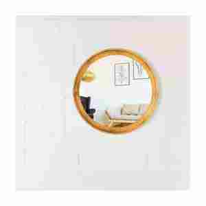 Modern Style Custom Design Decorative <b>Round</b> <b>Mirror</b> with <b>Wooden</b> Frame High Export Quality From India for Wall Usage - Product Image 4