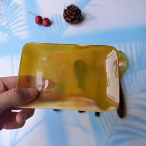 Juego de plato de cuchara de cuerno, nuevo diseño, cuchara de café brillante, plato para servir, vajilla decorativa de Vitrapro - Product Image 6