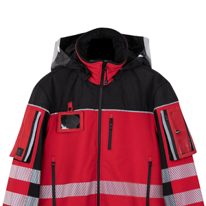 Chaqueta de Seguridad de Alta Visibilidad, Reflectante, Transpirable, de Secado Rápido y Ligera para Hombre, con Cuello Alto, Ropa de Trabajo, Colores Personalizados - Product Image 2