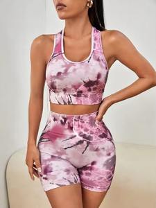 Custom Wholesale Women Sublimated Yoga 2 Piece Set Sports Bra Sublimation <b>Leggings</b> Workout Running Gym Fitness Activewear - Product Image 3