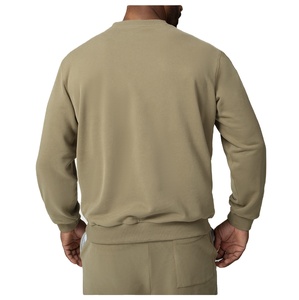 Sudadera de cuello redondo de alta calidad con logotipo personalizado, sudaderas de felpa francesa de gran tamaño de algodón en blanco de lujo para hombre - Product Image 4