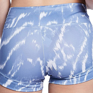 Sublimación Mujeres Running Shorts Poliéster Hecho Gimnasio Ropa deportiva Pantalones cortos Tallas grandes Mujeres Gym Shorts - Product Image 2