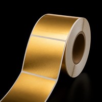Papier d'étiquettes thermiques en feuille d'or, autocollant sensible à la chaleur, brillant et mat - Étiquettes d'emballage personnalisées avec impression offset UV