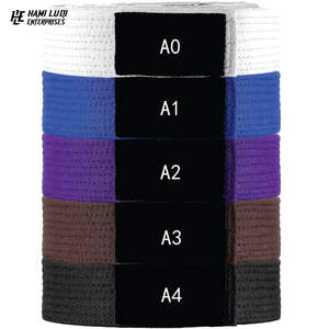 Vente en gros OEM couleur personnalisée 100% coton BJJ ceinture Arts martiaux de haute qualité ceinture de karaté - Product Image 1