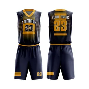 Großhandel Custom Basketball Jersey Männer Basketball Uniformen Weiche atmungsaktive Basketball Kleidung