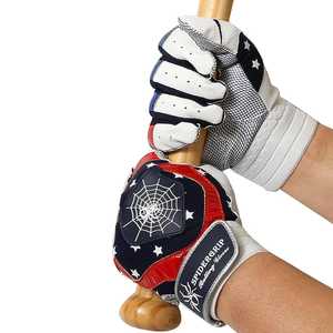 Guantes de bateo de béisbol de cuero personalizados Pro Grip, ligero y duradero para hombres, mujeres, tallas para jóvenes - Product Image 3