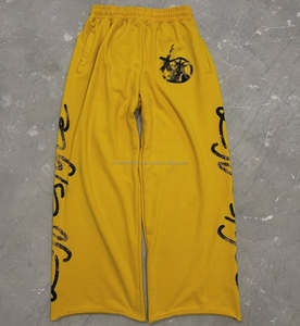 Pantalones Casuales de Hombre 2025, 100% Algodón, Ligeros, de Pierna Ancha, con Estampado Multicolor en el Lateral, Venta al Por Mayor - Product Image 5