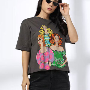 Nuevo diseño personalizado, camisetas de mujer de alta calidad, camisetas de mujer de bajo precio al por mayor, nuevo diseño - Product Image 1