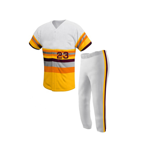 เสื้อเจอร์ซีย์เบสบอลแขนยาวของผู้ชายและชุดเครื่องแบบเยาวชนพิมพ์ลายขนาดพิเศษระบายอากาศคุณลักษณะโรงงานขายส่ง - Product Image 1