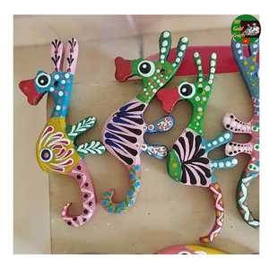 ปลาไม้แกะสลักที่ไม่ทาสีทนทานปลาไม้ทาสีด้วยมือหลากสี: การออกแบบที่เป็นเอกลักษณ์ทำจากไม้รีไซเคิลเพื่อการส่งออก - Product Image 2