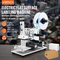 Máquina Etiquetadora Semiautomática Plana YIMU YM120 de Alta Precisión para Aplicación de Etiquetas en Cajas de Cartón Planas