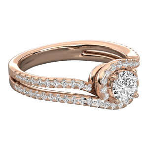 Bague solitaire en or 14 carats pour femmes avec diamant cultivé en laboratoire - Product Image 3
