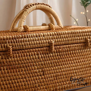 Cesta de almacenamiento de ratán de gran oferta, cesta de ratán para vajilla hecha a mano de Vietnam - Product Image 6