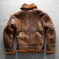 Veste en cuir et laine pour homme personnalisable de qualité supérieure, écologique, respirante, confortable, doublure en fourrure douce, col rabattable, logo sur le devant