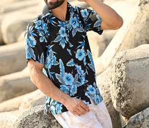 Custom made Autumn <b>Floral</b> Hawaiian Sublimation Print <b>Men's</b> <b>Shirts</b> Fashion Casual Oversized Polyester button up <b>men's</b> <b>shirts</b> - Product Image 5