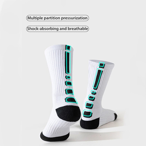 Unisex Customizable White Logo Crew <b>Socks</b> and Breathable Cotton/Polyester Sports Gloves Men's Comfortable and Durable - Product Image 2