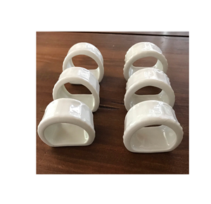 Servilletero de cerámica personalizado con color rojo cocina cóctel servilletas de tela de cerámica artesanías - Product Image 6