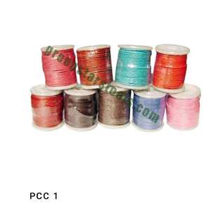 Herramientas de mano personalizadas-cordones de algodón pulidos redondos PCC3 para joyería OEM y ODM disponibles - Product Image 1