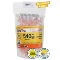 Embouts de filtre à cigarettes Szen92 Slim, paquet de 540 avec 60 adaptateurs – Embouts jetables économiques en papier et plastique
