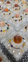 Pyramide de galaxie faite à la main Pyramide d'orgone-Pierre naturelle équilibre Reiki méditation Orgonite générateur d'énergie positive CEM de guérison