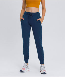 Pantalones Deportivos de Cintura Alta para Mujer, Estilo Urbano, 100% Algodón, con Bolsillos, para Gimnasio, Pantalones Deportivos Lisos al por Mayor - Product Image 3