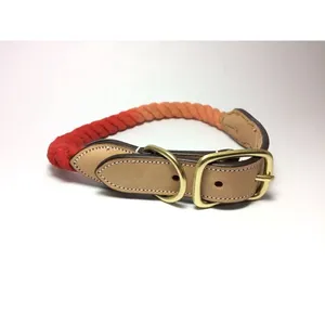 2023 nouveauté confortable Durable réglable collier de chien de compagnie échappée exportation qualité cuir coton corde Animal laisses pour animaux de compagnie - Product Image 3