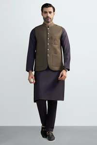 Chaleco Formal sin Mangas para Hombre, Hecho a Mano, Tradicional, Transpirable, 100% Algodón Orgánico, para Uso Diario, Venta al Por Mayor - Product Image 2