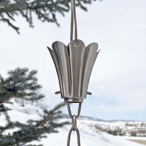 Chaînes de pluie décoratives Alternative aux tuyaux de descente Transformer l'eau de pluie en eau agréable Caractéristique Design élégant et fonctionnel - Product Image 6