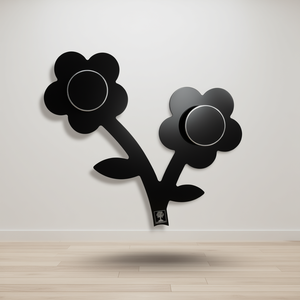 APPENDIFIORE Perchero de pared de metacrilato negro con ganchos y colgador de ropa de Foppapedretti - Product Image 3