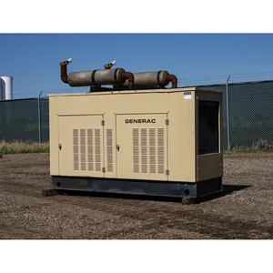 Groupe électrogène industriel monophasé au gaz naturel de 100 kW d'occasion - Sortie 277/480 V, résistant aux intempéries, alimentation de secours commerciale - Product Image 1