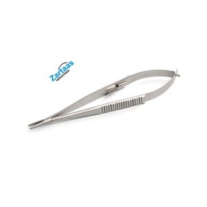 Porte-aiguilles Castroviejo en acier inoxydable de haute qualité, 15 cm droit avec verrouillage, instruments chirurgicaux - Product Image 1