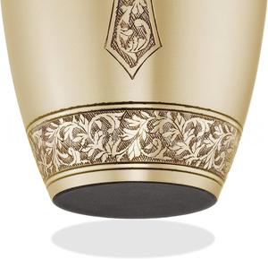 Urnes funéraires en laiton bronze croix gravées avec sac en velours à vendre par les exportateurs indiens - Product Image 4