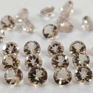 Morganita Natural de Color Melocotón Redonda 10mm Facetada Calidad Superior-Morganita Suelta Calidad Superior - Product Image 4