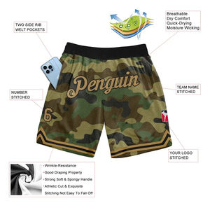 High Quality Polyester <b>Mens</b> <b>Mesh</b> <b>Shorts</b> 5 Inch Inseam Custom Logo Print Wholesale Designer Basketball Sublimation High Street - Product Image 4