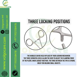 Pince dentée de haute qualité 6 ", porte-aiguille 6", ciseaux à iris droits 4.5 ", ciseaux Mayo incurvés taille 5.5" - Product Image 6