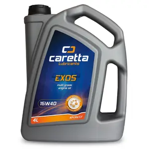 Olio motore motore benzina CARETTA EXOS 15 w40 olio motore SL lubrificante sintetico di alta qualità 5 litri bottiglia di plastica
