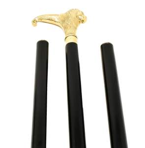 ก้าวออกไปในสไตล์ที่ไร้กาลเวลาด้วยไม้เท้าเดินดีไซน์วินเทจที่สวยงามและมีงูทองเหลือง - Product Image 5