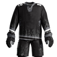 Ensemble complet de hockey sur glace de sport de haute qualité personnalisé par sublimation pour l'équipe uniforme de hockey sur glace à séchage rapide bon marché OEM ODM entretenu