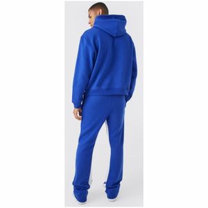 Ensemble de survêtement respirant 100% coton pour hommes Col à capuche de haute qualité Confortable Motif solide Logo personnalisé Vêtements pour hommes - Product Image 2