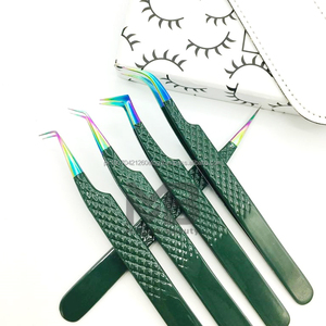 Pinzas para Pestañas de Acero Inoxidable Japonés al por Mayor con Punta Dentada Antiestática para Extensiones de Marca Privada - Product Image 6