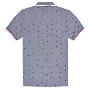 100% High Quality Cotton Eco-Friendly Solid Pattern <b>Navy</b> Printed <b>Fleece</b> for Shirt Fabric <b>Men's</b> Casual Plain Dyed Custom Logo - Product Image 4