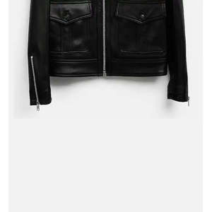 Chaqueta de Motera Reversible Acolchada de Cuero PU para Mujer - Blazer Negro Ligero con Forro de Satén y Spandex con Logotipo Personalizado para Otoño - Product Image 2
