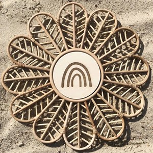 Decorazioni per la camera dei bambini in rattan <span class=keywords><strong>nome</strong></span> cartello appeso a parete personalizzabile nomi del bambino sulla scheda naturale segno - Product Image 5