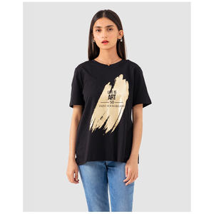 T-shirt pour femme de style personnalisé, qualité supérieure, coupe confortable, design tendance, t-shirt pour femme à prix compétitif en vente - Product Image 1